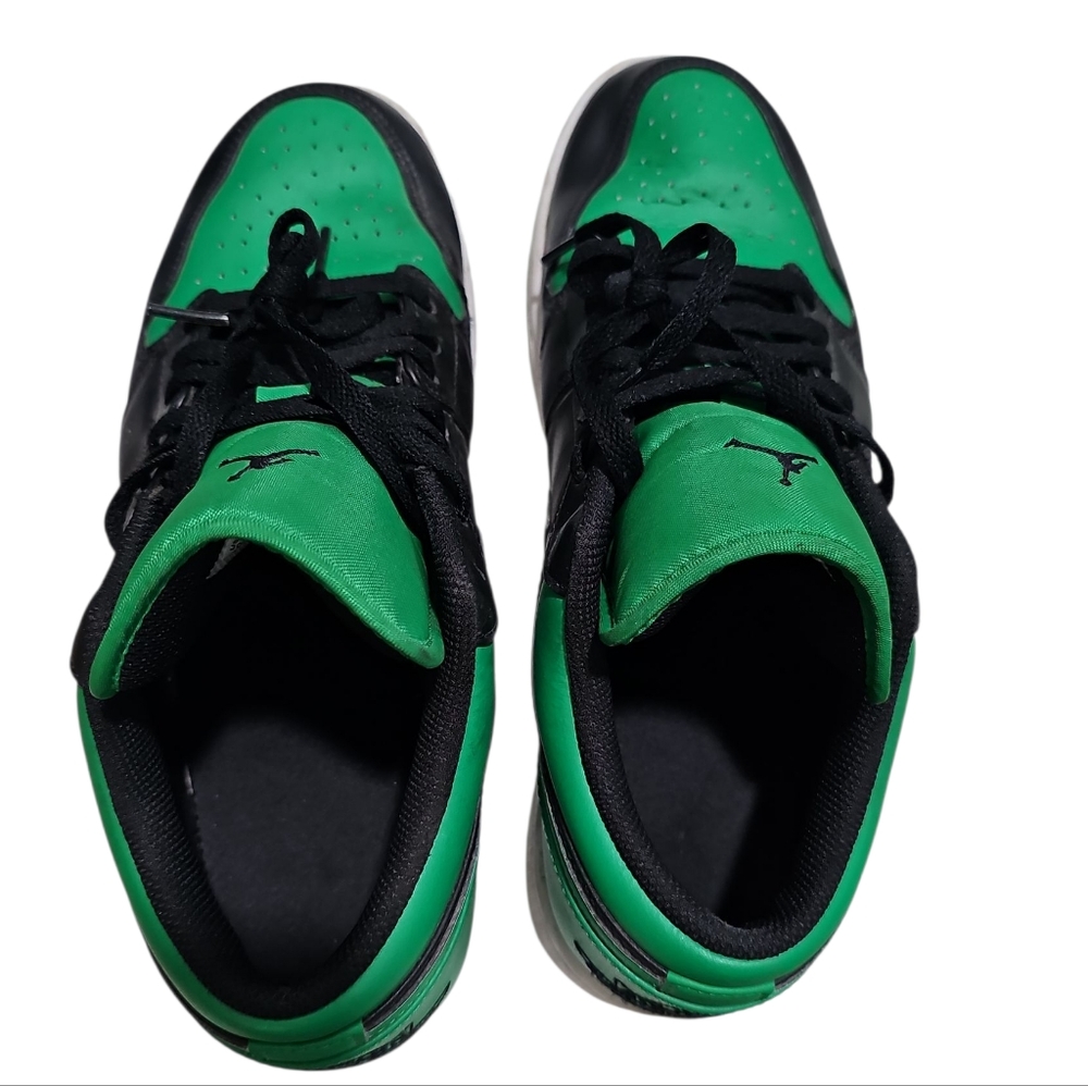Nike Air Jordan 1 Low Retro Green Toe Black Pine Green Men’s Size 10.5 Sneakers - Picture 6 of 7